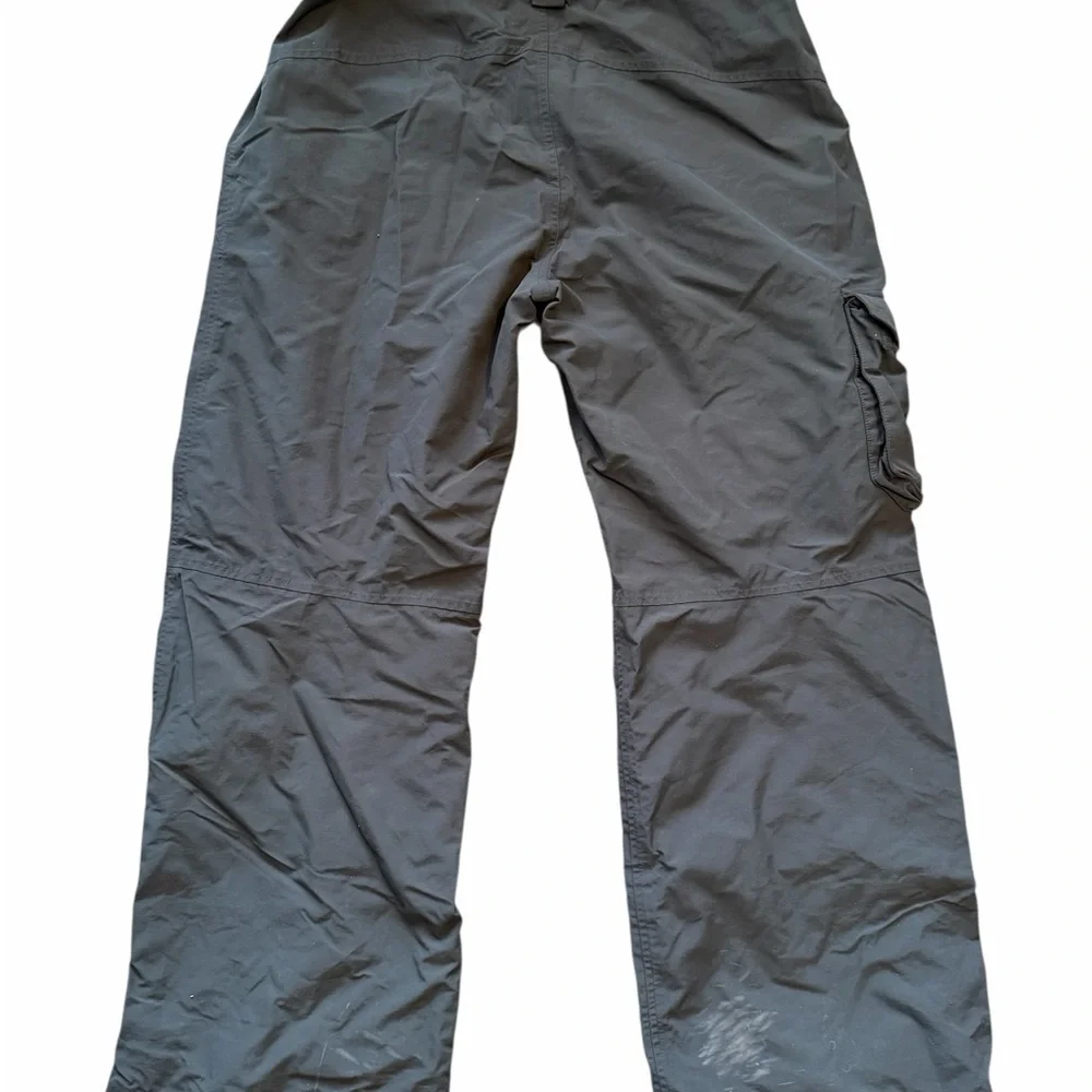 The North Face Snow Pants Mens Large Black Logo Lined Skiing Snowboarding Hyvent